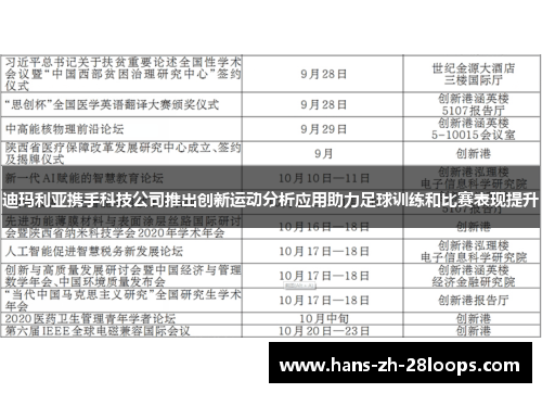 迪玛利亚携手科技公司推出创新运动分析应用助力足球训练和比赛表现提升
