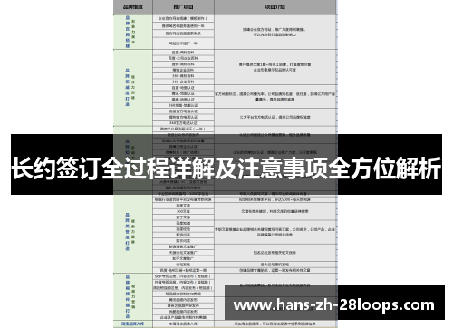 长约签订全过程详解及注意事项全方位解析
